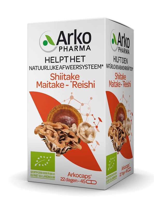 Foto van Arkocaps shiitake maitake reishi capsules