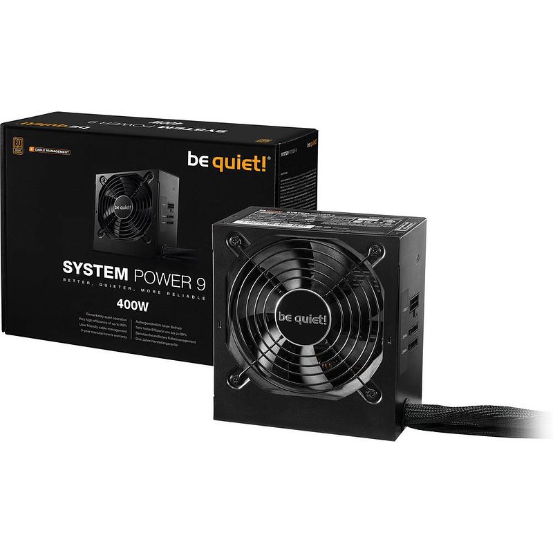 Foto van Bequiet system power 9 cm pc netvoeding 400 w atx 80 plus bronze