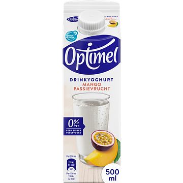 Foto van Optimel drinkyoghurt mango passievrucht 0% vet 1 x 500ml bij jumbo