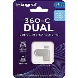 Foto van Integral 360-c dual usb-c & usb 3.0 stick, 16 gb