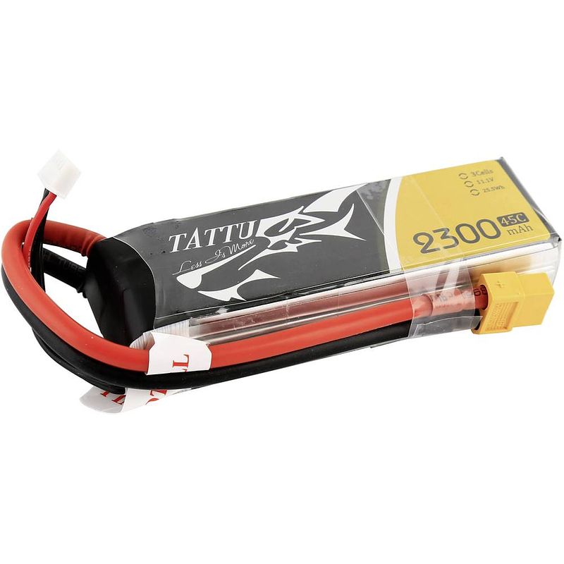 Foto van Tattu lipo accupack 11.1 v 2300 mah aantal cellen: 3 45 c softcase xt60