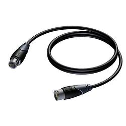 Foto van Procab cld955 classic 5p xlr male - 5p xlr female dmx-kabel 1.5m