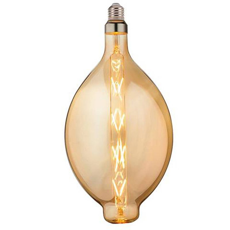 Foto van Led lamp - design - elma xl - e27 fitting - amber - 8w - warm wit 2200k