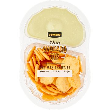 Foto van Jumbo duo avocado dip met mexicaantjes 140g