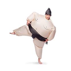 Foto van Ibello opblaasbaar sumo kostuum voor volwassenen sumopak carnaval party's