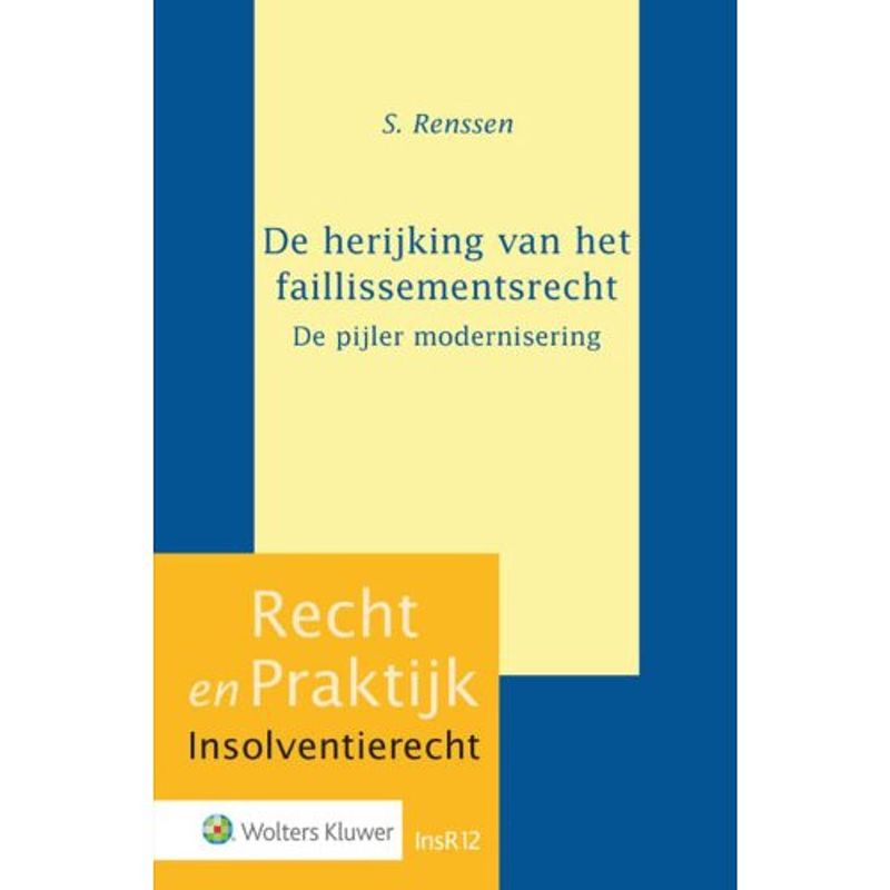 Foto van De herijking van het faillissementsrecht-de pijler