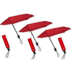 Foto van Paraplu tegen storm tot 80 km - 3 stuks in de verpakking - stormparaplu geschikt voor windvlagen tot 80km/h - ø 100 cm -
