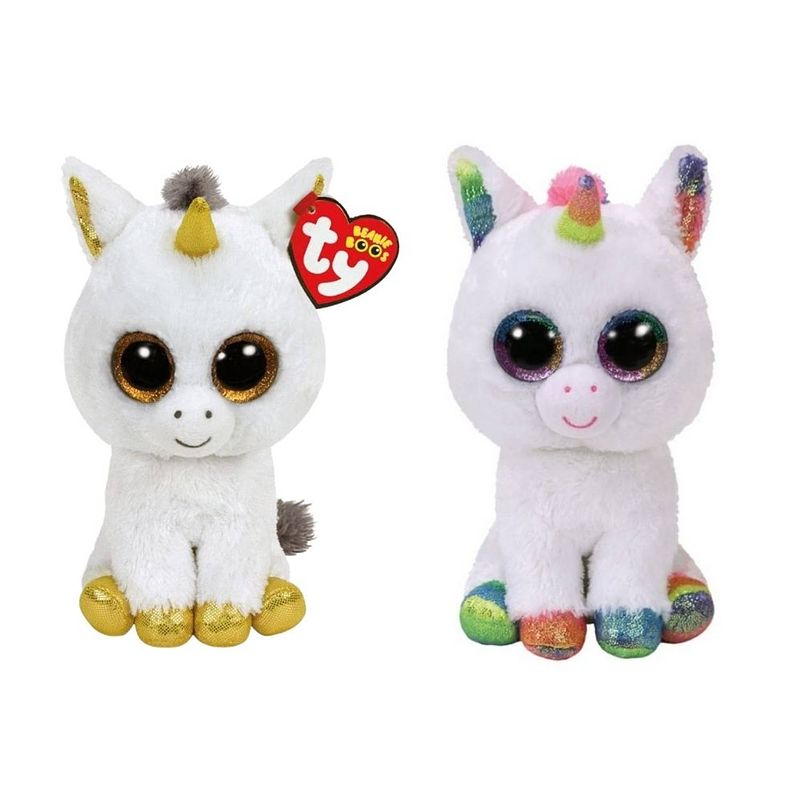 Foto van Ty - knuffel - beanie boo's - pegasus unicorn & pixy unicorn