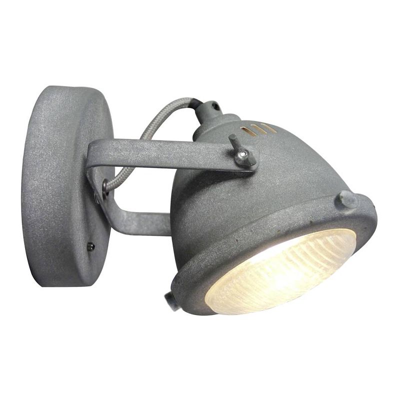 Foto van Brilliant wandlamp carmen - richtbaar - led - 4w - beton grijs