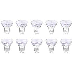 Foto van Sygonix sy-5239524 led-lamp energielabel e (a - g) gu10 2.4 w = 35 w warmwit (ø x h) 50 mm x 54 mm niet dimbaar 10 stuk(s)