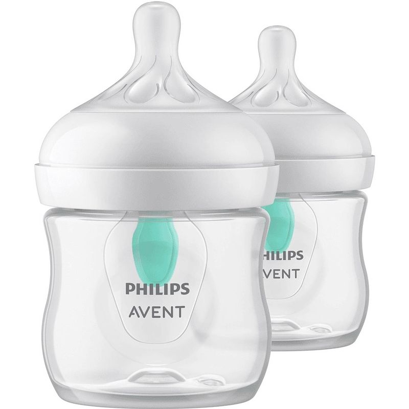 Foto van Philips avent - airfree babyfles - natural response - 2 stuks - 125ml