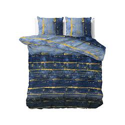 Foto van Sleeptime elegance scratchy - blue dekbedovertrek lits-jumeaux (240 x 220 cm + 2 kussenslopen) dekbedovertrek