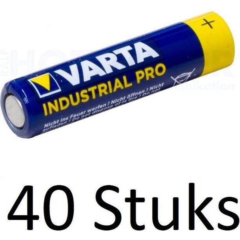 Foto van 40 stuks varta industrial pro aa (bulk verpakking)