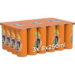 Foto van Fanta orange 3 x 8 x 250ml bij jumbo