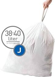 Foto van Simplehuman vuilniszakken code j - 38-40 liter (60 stuks)