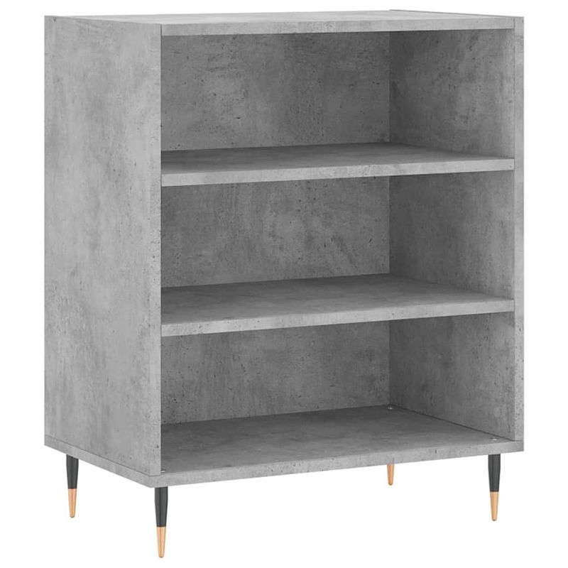 Foto van Vidaxl dressoir 57x35x70 cm bewerkt hout betongrijs