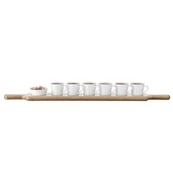 Foto van Paddle koffieset met serveerplank set van 7 stuks