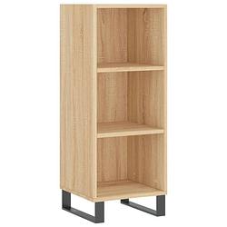 Foto van Vidaxl dressoir 34,5x32,5x90 cm bewerkt hout sonoma eikenkleurig