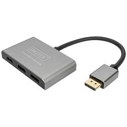 Foto van Digitus ds-45336 hdmi / displayport adapter [3x displayport - 1x hdmi-bus] zwart, grijs geschikt voor hdmi, high speed hdmi, zonder laadbus, ultra hd-hdmi, met