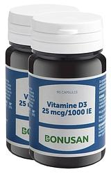 Foto van Bonusan vitamine d3 25mcg/1000 ie capsules duoverpakking