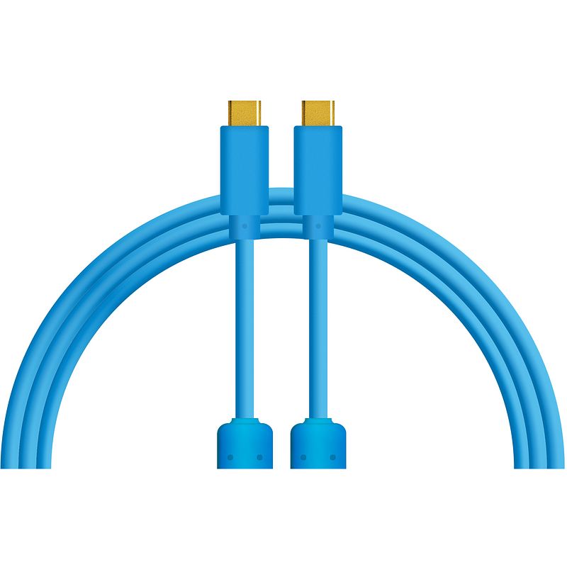 Foto van Dj techtools chroma cables usb-c naar usb-c 1 meter (blauw)