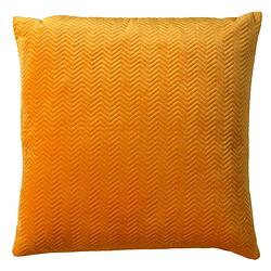 Foto van Dutch decor diaz - kussenhoes velvet golden glow 45x45 cm - geel - geel