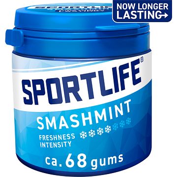 Foto van Sportlife smashmint sugar free gums 102g bij jumbo