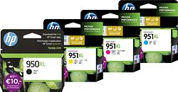 Foto van Hp 951xl cartridges zwart/kleur combo pack