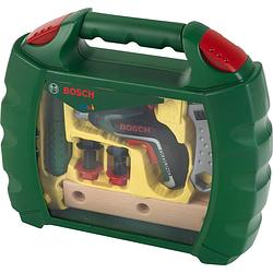 Foto van Bosch speelgoed gereedschapskoffer met ixolino accuschroevendraaier