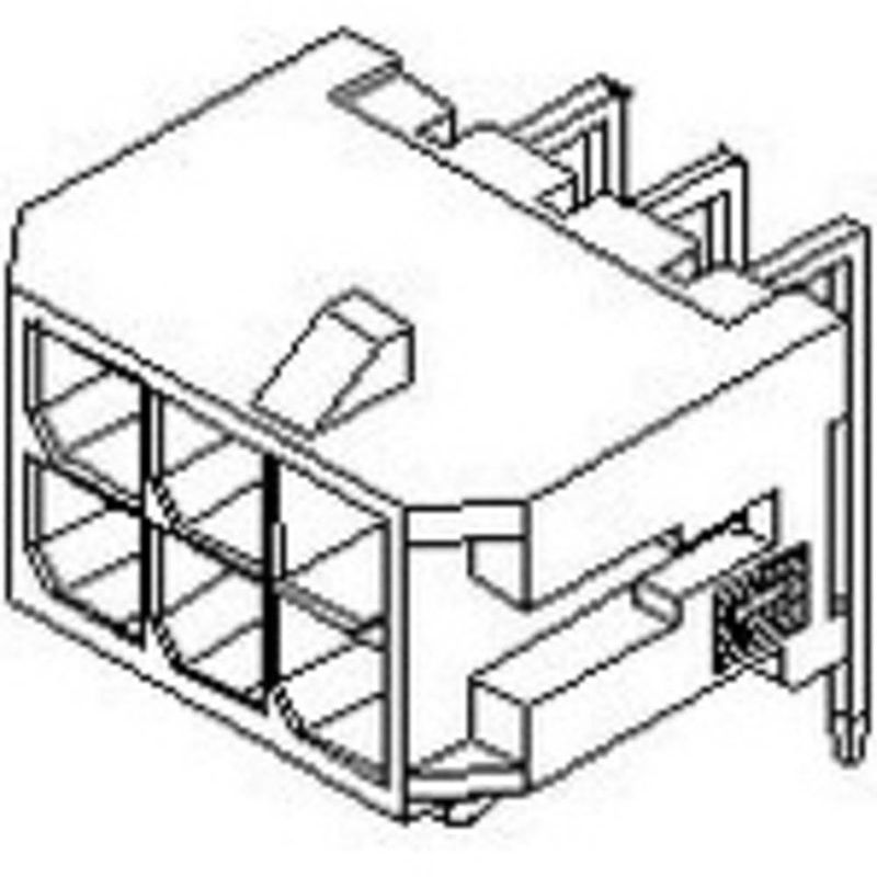 Foto van Molex 430451809 male behuizing (board) inhoud: 1 stuk(s)