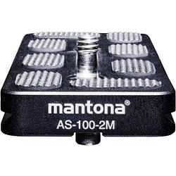 Foto van Mantona mantona as-100-2m schnellwechselplatte snelwisselplaat schroefdraad (buiten)=1/4, 3/8