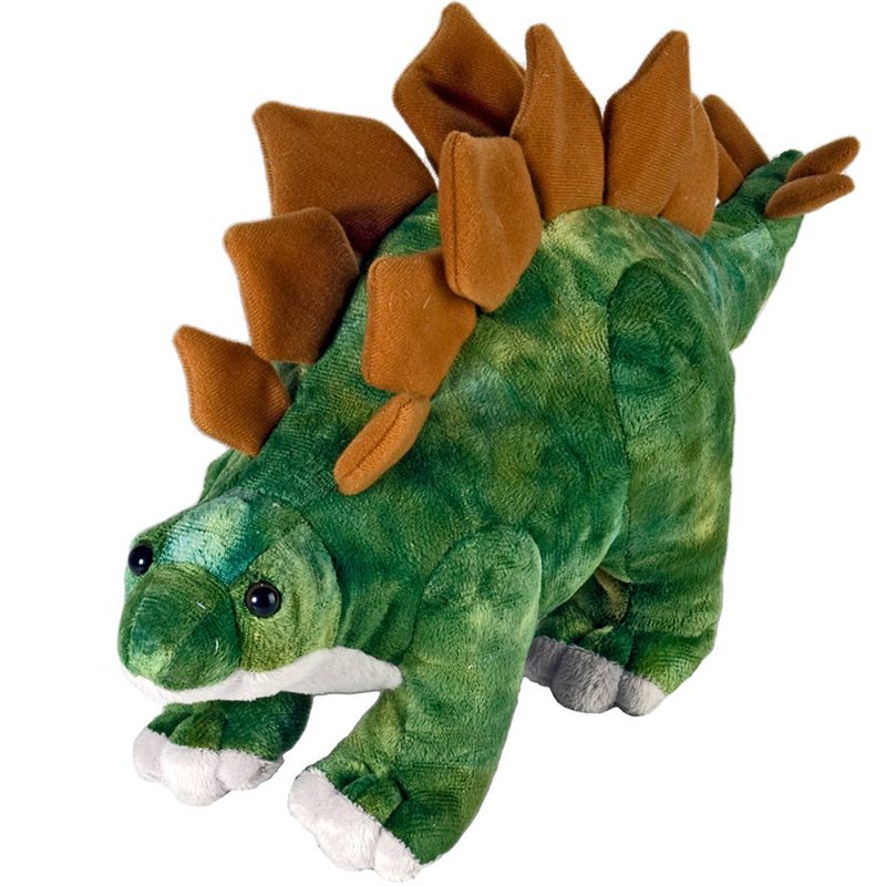 Foto van Wild republic knuffel dinosauria stegosaurus 25 cm pluche groen