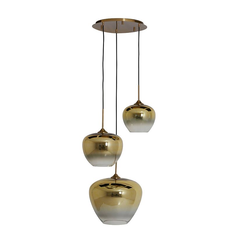 Foto van Light & living - hanglamp mayson - 40x40x160 - goud