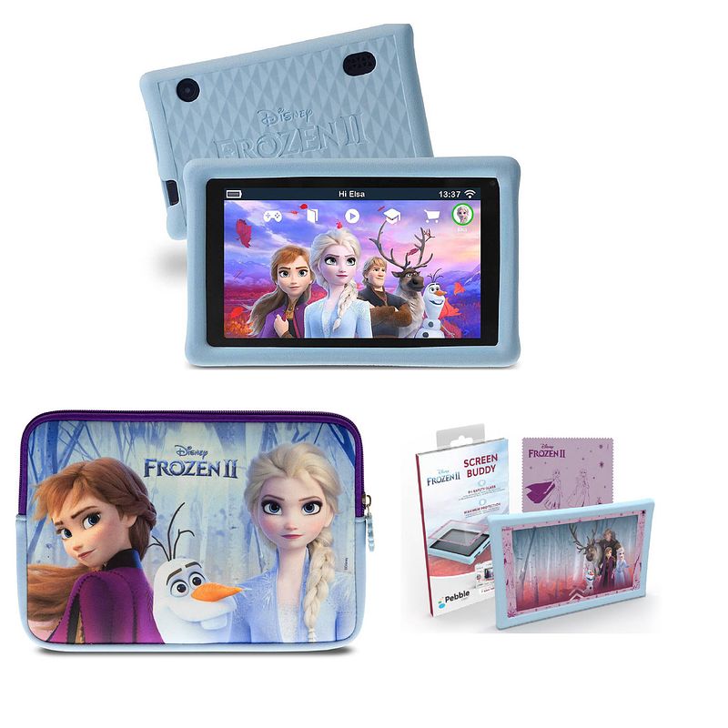 Foto van Kindertablet frozen met etui disney en 500 spelletjes