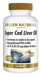 Foto van Golden naturals super cod liver oil capsules