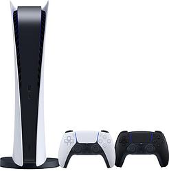 Foto van Playstation 5 digital edition + extra controller zwart