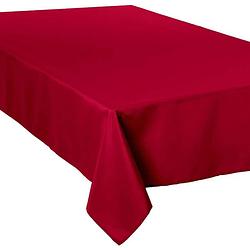 Foto van Tafelkleed rechthoekig 300 x 150 cm rood polyester - tafellakens