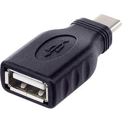 Foto van Renkforce usb 2.0 adapter [1x usb-c stekker - 1x usb 2.0 bus a] rf-usba-10 met otg-functie, vergulde steekcontacten