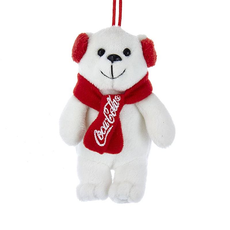 Foto van Kurt s. adler - coca-cola bear with earmuff 4 inch