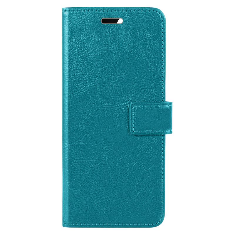 Foto van Basey oneplus nord 2t hoesje bookcase hoes flip case book cover - oneplus nord 2t hoes book case hoesje - turquoise