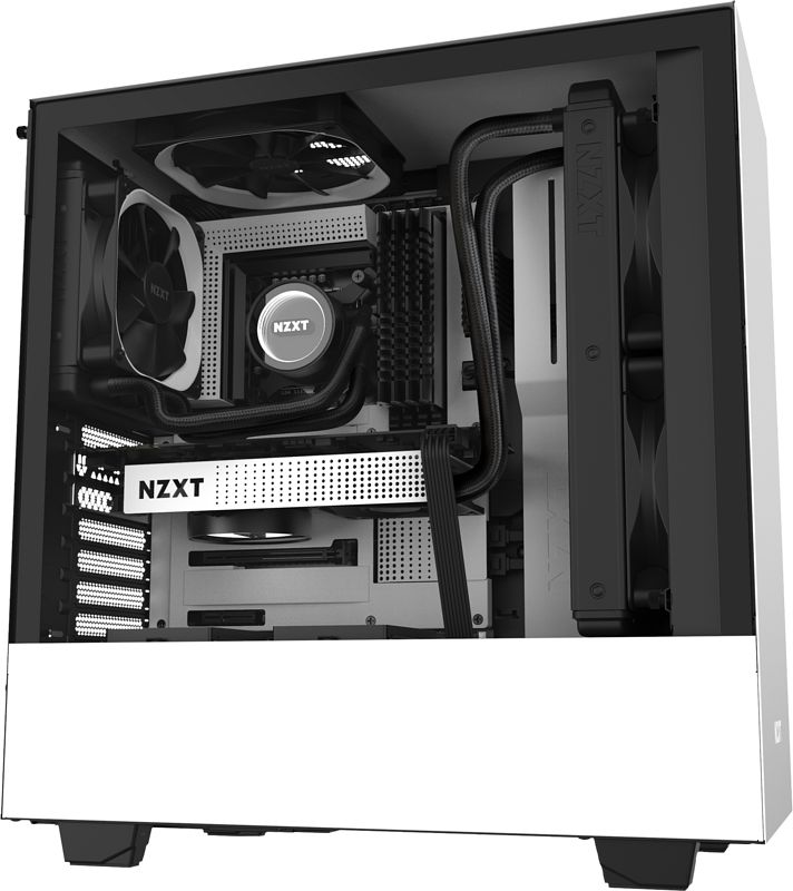 Foto van Nzxt h510 flow (white/black)