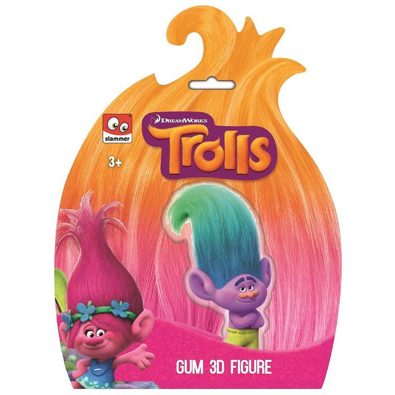 Foto van Trolls 3d gum figuur