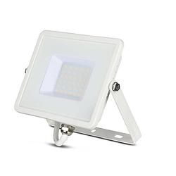 Foto van V-tac vt-30-w-n witte led schijnwerpers - samsung - ip65 - 30w - 2340 lumen - 4000k - 5 jaar