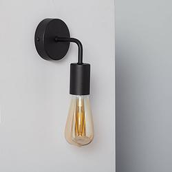 Foto van Bussandri lighting - vintage wandlamp - metaal - vintage - e27 - l:9cm - voor binnen - woonkamer - eetkamer - slaapkamer