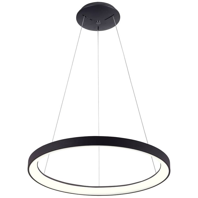 Foto van Deko light sculptoris 600 342194 hanglamp led led vast ingebouwd energielabel: e (a - g) 42 w diepzwart (ral 9005)