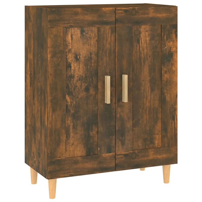 Foto van Vidaxl dressoir 69,5x34x90 cm bewerkt hout gerookt eikenkleurig