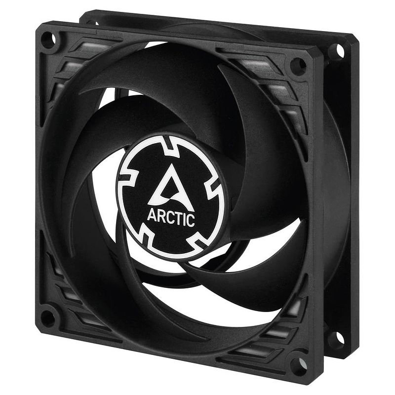 Foto van Arctic p8 pc-ventilator zwart (b x h x d) 80 x 80 x 25 mm