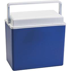 Foto van Blauwe kleine koelbox met draagbeugel 10 liter - koelboxen