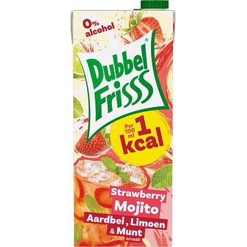 Foto van Dubbelfrisss 1kcal strawberry mojito 1, 5l bij jumbo