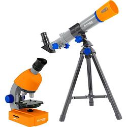 Foto van Bresser optik junior teleskop & mikroskop-set refractor-telescoop azimutaal achromatisch vergroting 20 tot 32 x